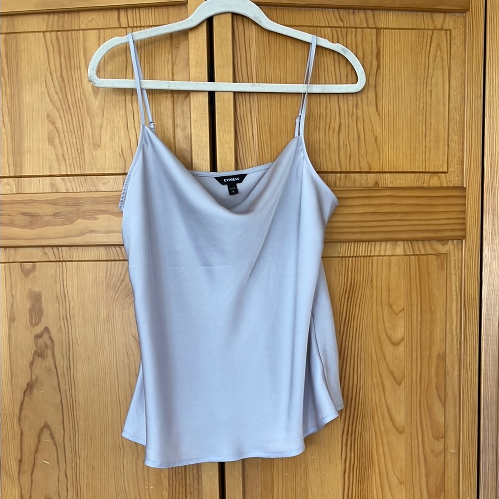 Express Silver Camisole Top
